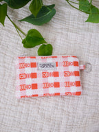 Petal Flower Checks | Petite Zip Pouch