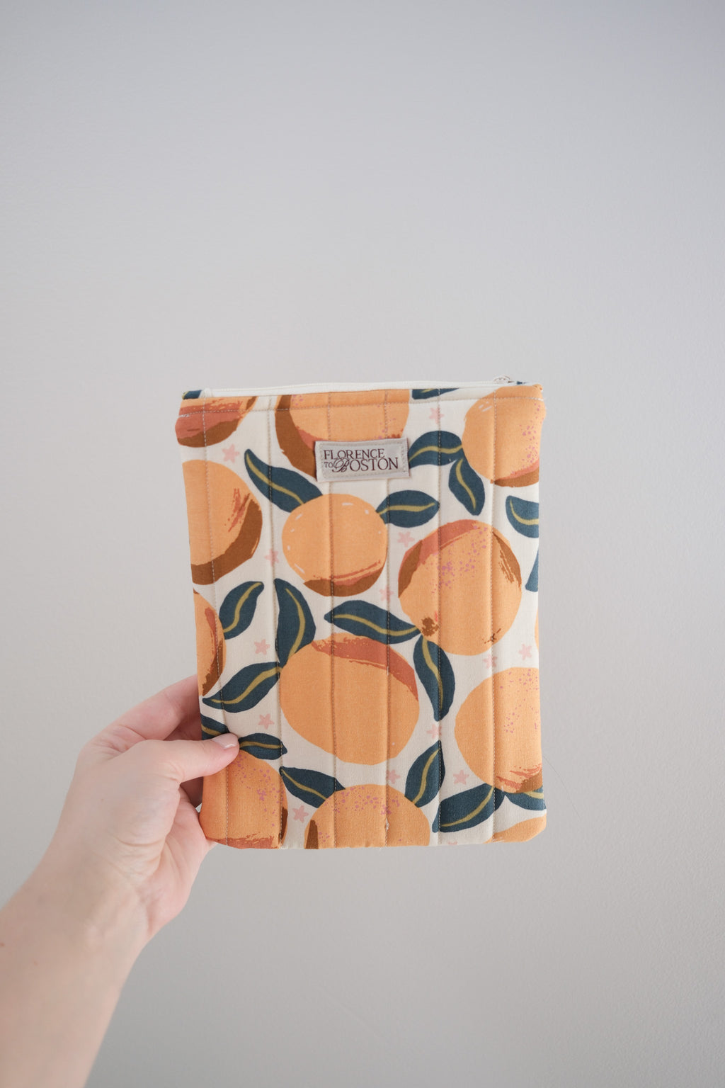 Easy Peasy Peachy | E-Reader Quilted Sleeve