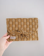 Karin Floral Olive | Lux Tie Pouch
