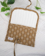 Karin Floral Olive | Lux Tie Pouch