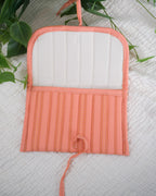 Stitch Stripe Peach | Lux Tie Pouch