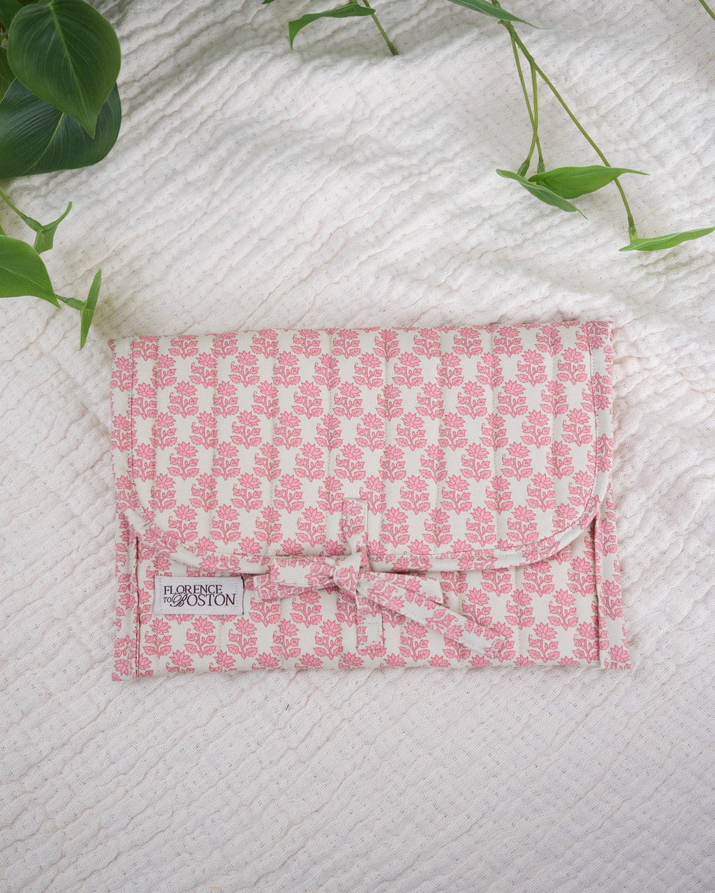 Pink Mira | Lux Tie Pouch