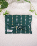 Dark Fern Daisies | Lux Tie Pouch