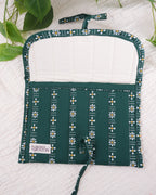 Dark Fern Daisies | Lux Tie Pouch