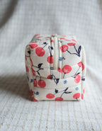 Cherry Cream | The Essential Quilted Boxy Makeup Bag