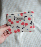 Cherry Cream | Petite Zip Pouch
