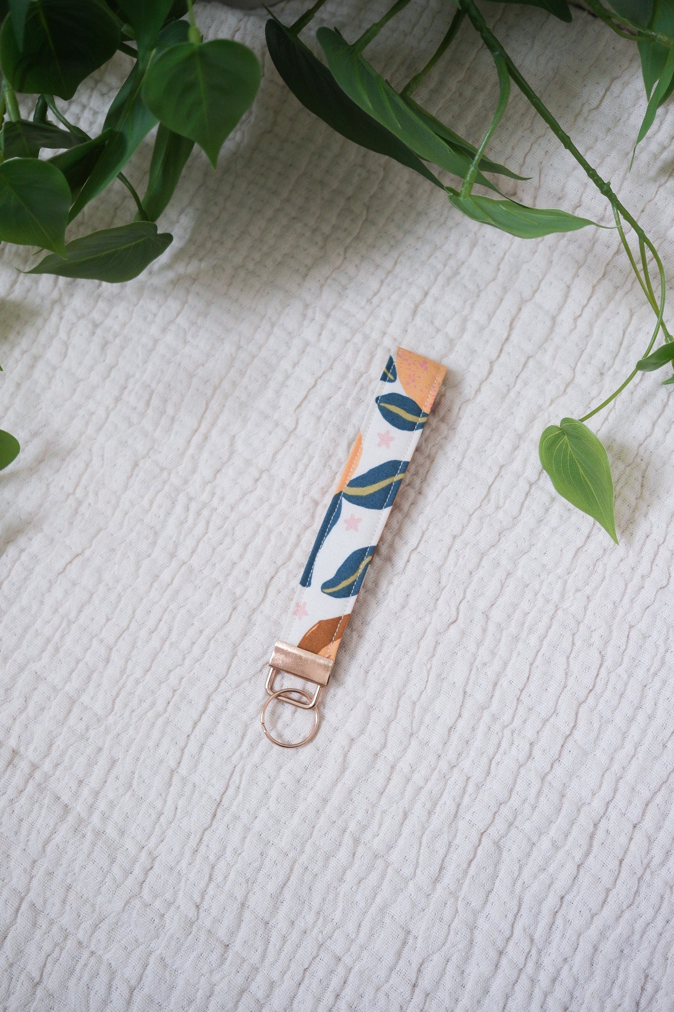 Easy Peasy Peachy | Wristlet Keychain