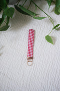 Red Gingham | Wristlet Keychain
