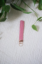Red Gingham | Wristlet Keychain