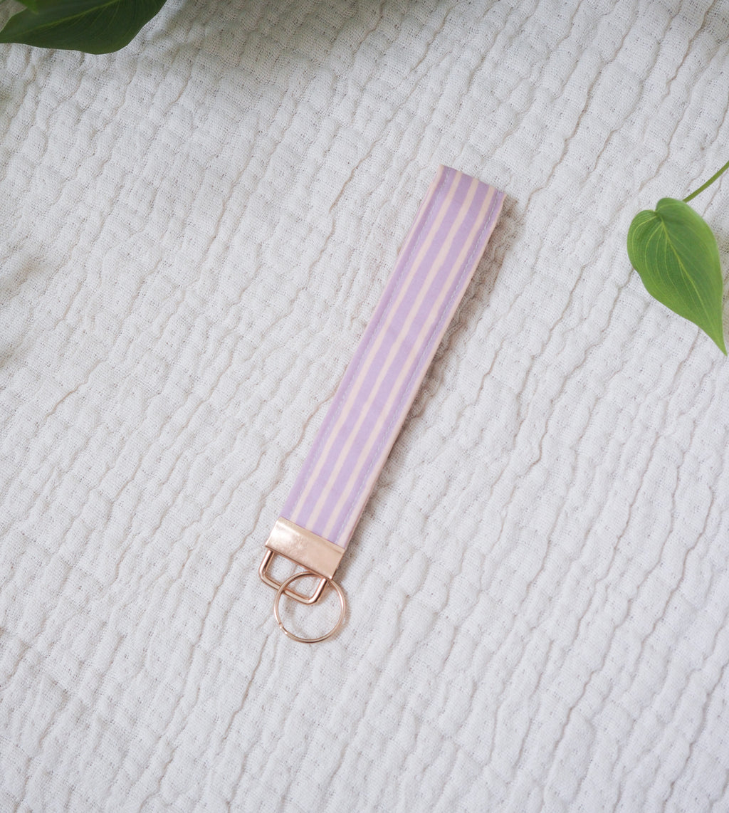 Stripe Field | Wristlet Keychain