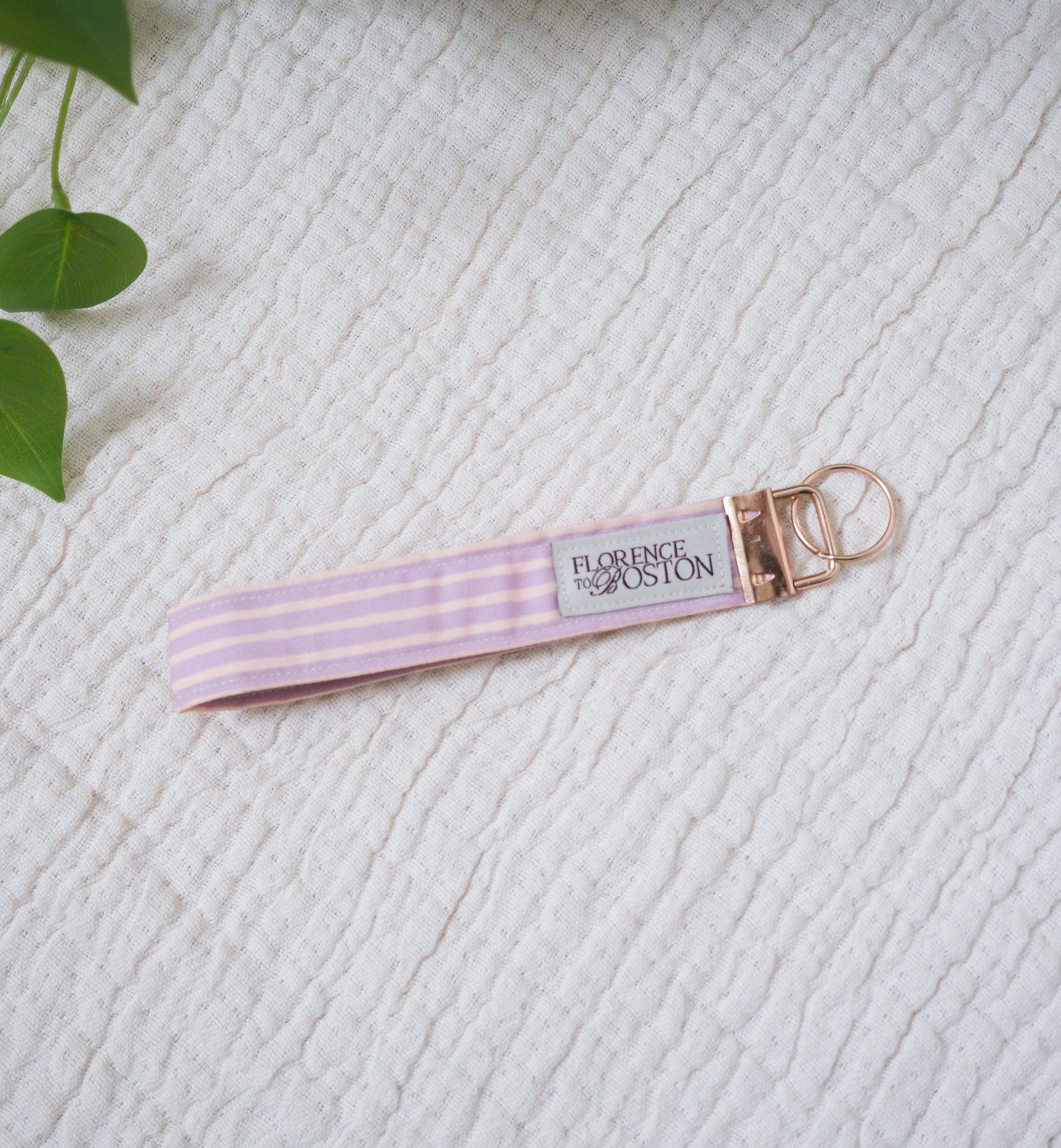 Stripe Field | Wristlet Keychain