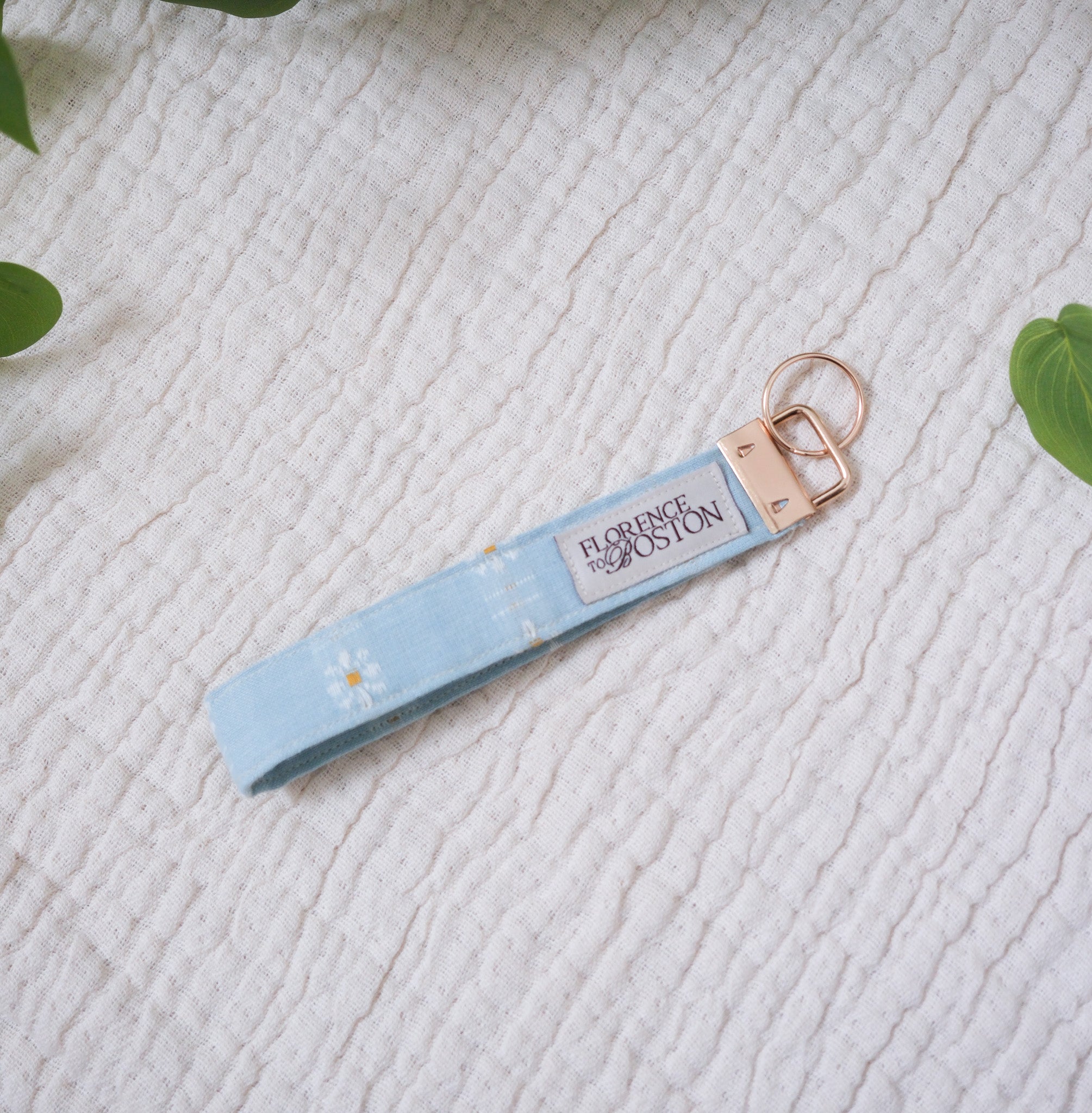 Droplet Daises | Wristlet Keychain