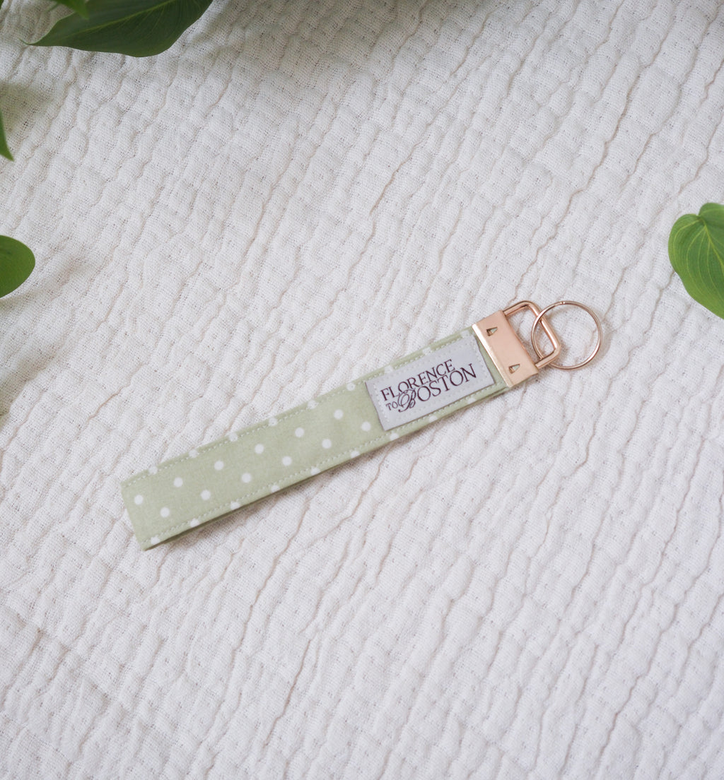 Spring Dots | Wristlet Keychain