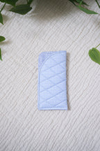 Blue Gingham | Quilted Glasses Pouch