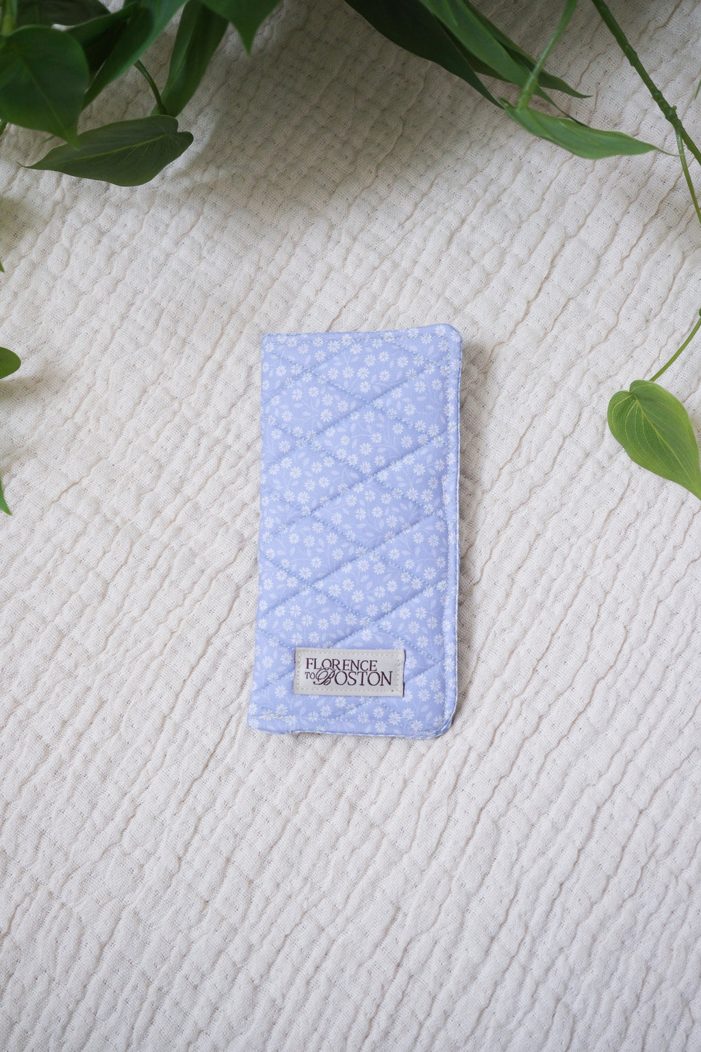 Blue Floral | Quilted Glasses Pouch