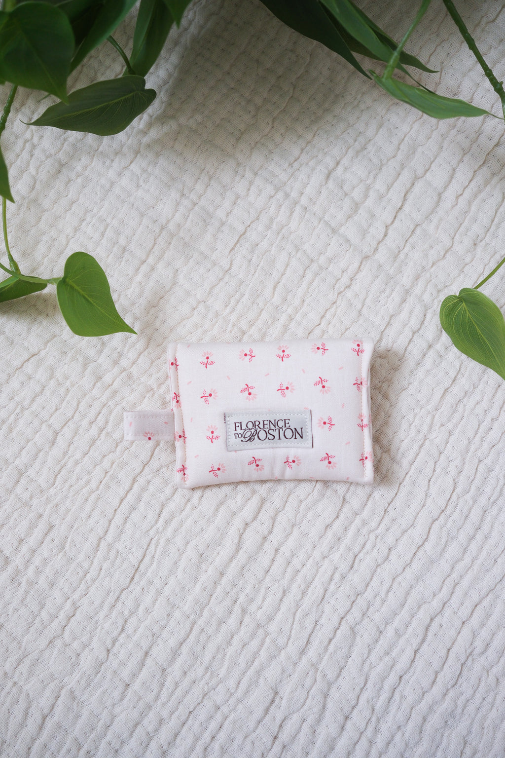 Berry and Sage Blooms | Pocket Snap Pouch | Airpod Pouch