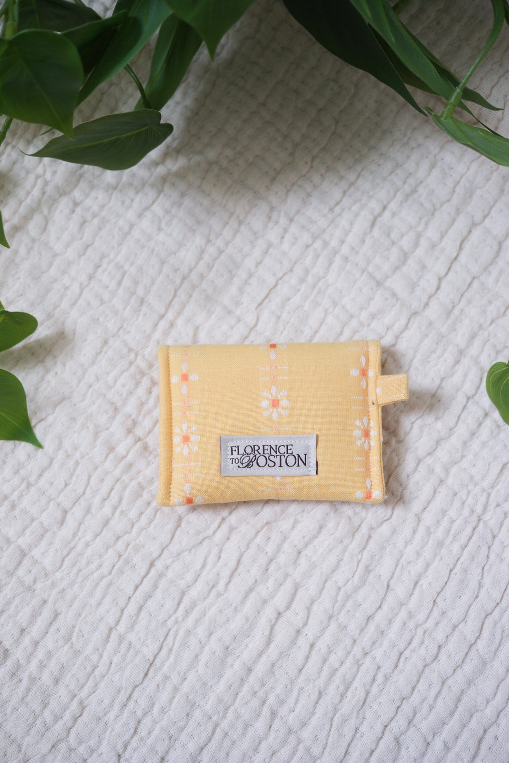 Daisy Woven Buttercup | Pocket Snap Pouch | Airpod Pouch