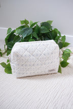 Spring Rain | The Everything Quilted Boxy Makeup Bag