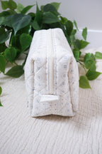 Spring Rain | The Everything Quilted Boxy Makeup Bag