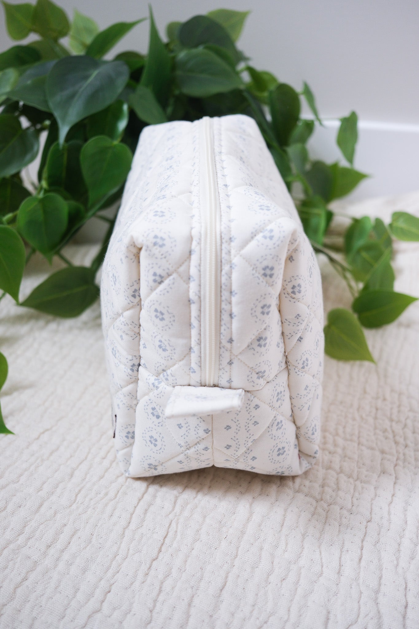 Spring Rain | The Everything Quilted Boxy Makeup Bag