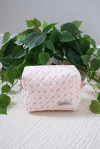 Berry and Sage Blooms | The Essential Quilted Boxy Makeup Bag