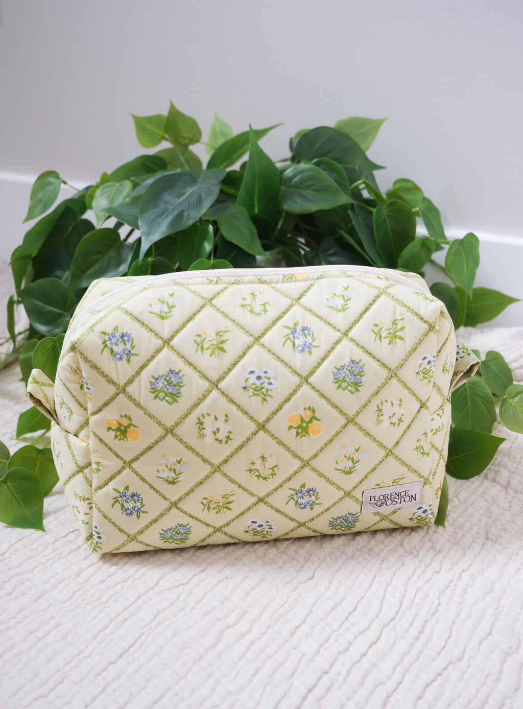 Cottage Garden | The Everything Quilted Boxy Makeup Bag