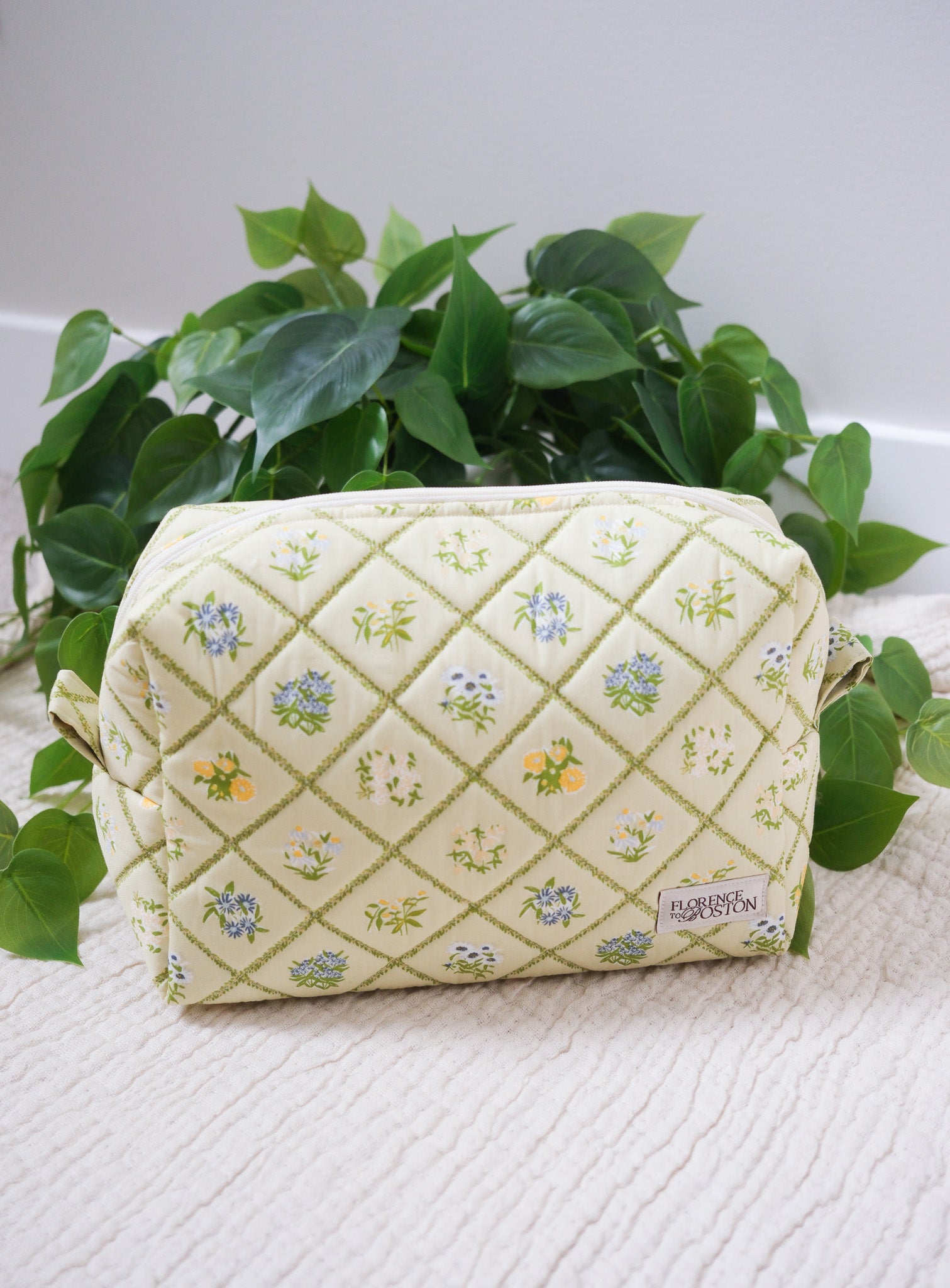 Cottage Garden | The Everything Quilted Boxy Makeup Bag