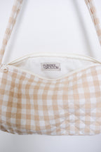 Cream Gingham | Petite Shoulder Bag