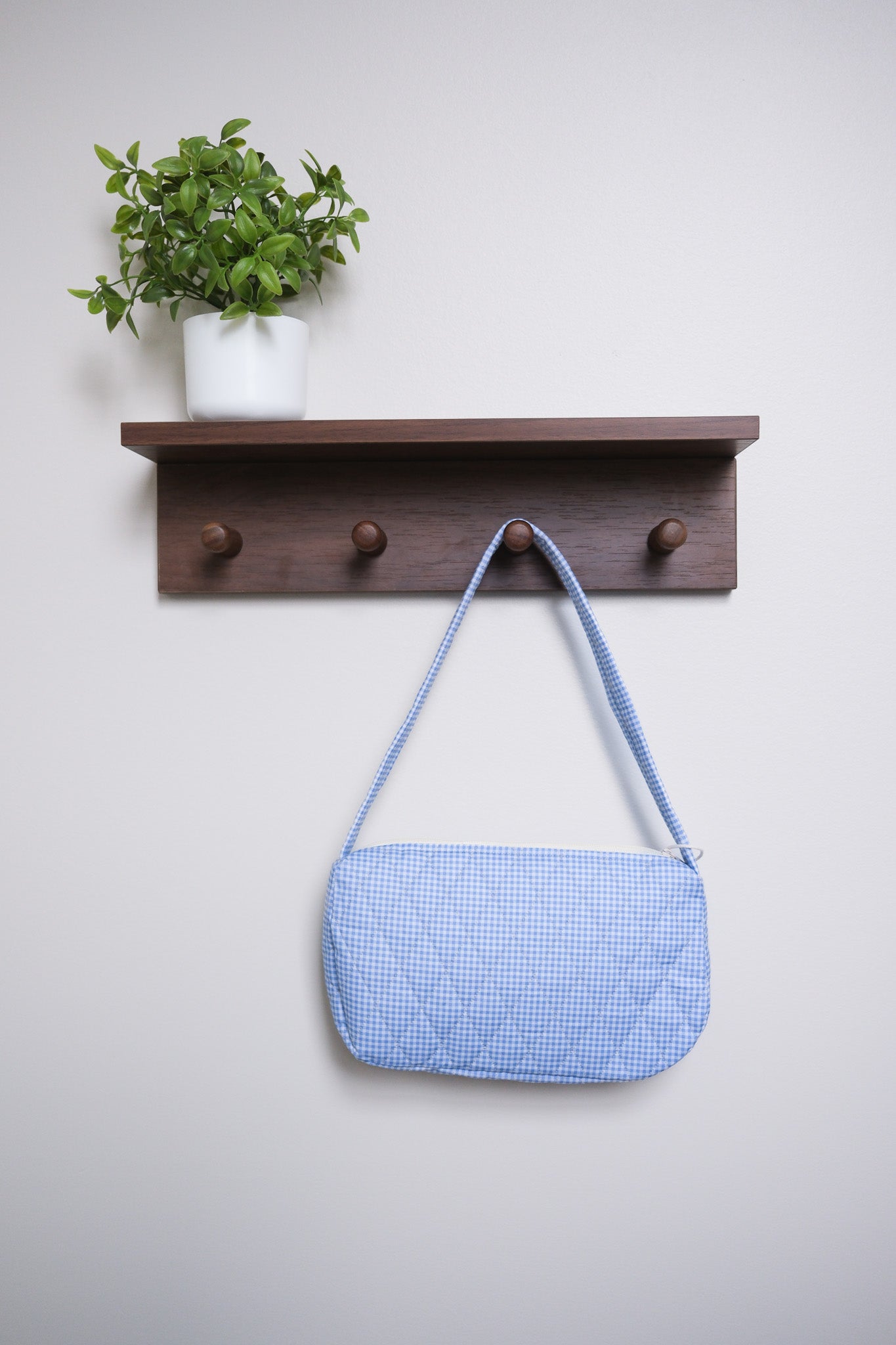 Blue Gingham | Petite Shoulder Bag