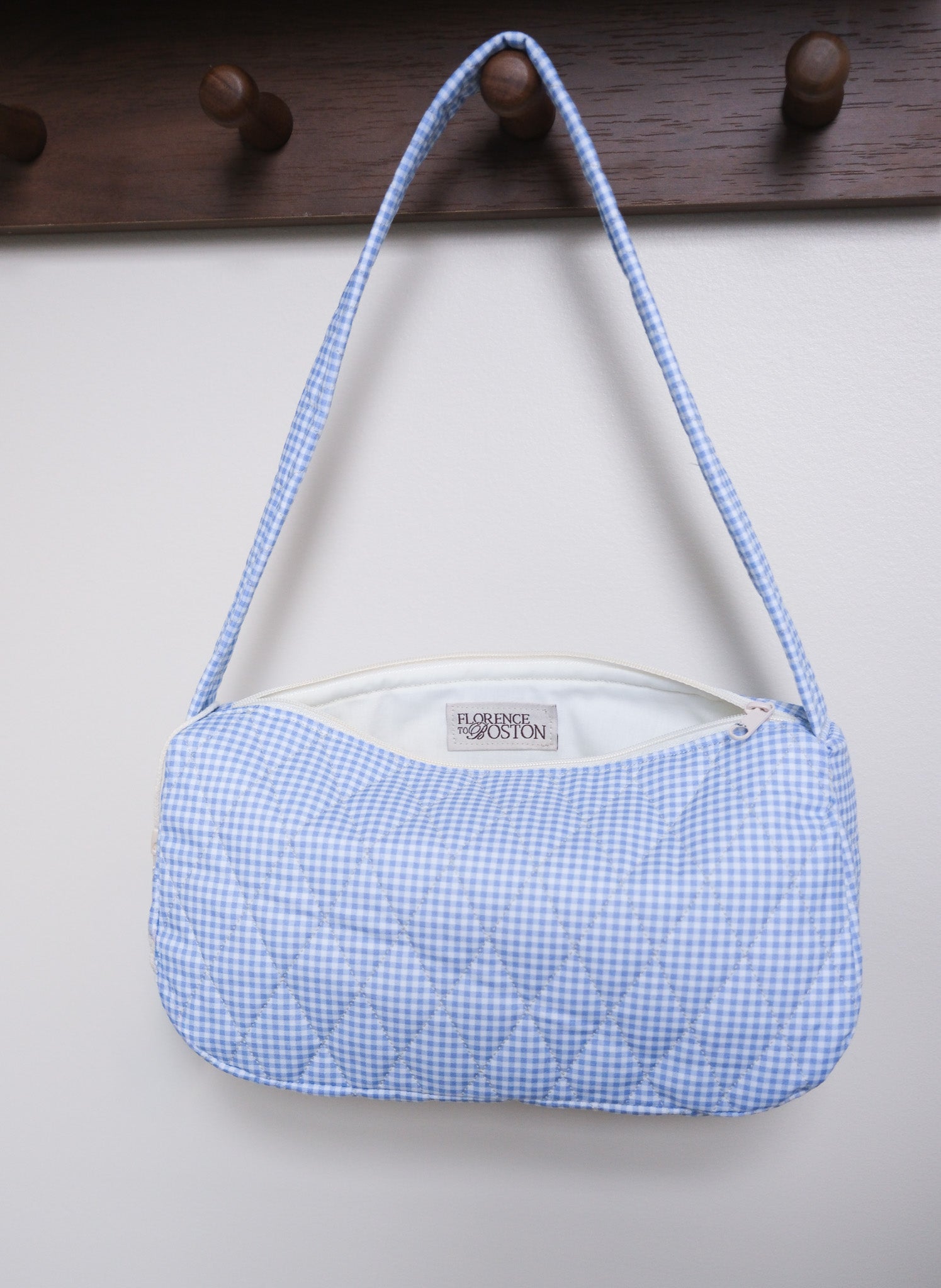 Blue Gingham | Petite Shoulder Bag