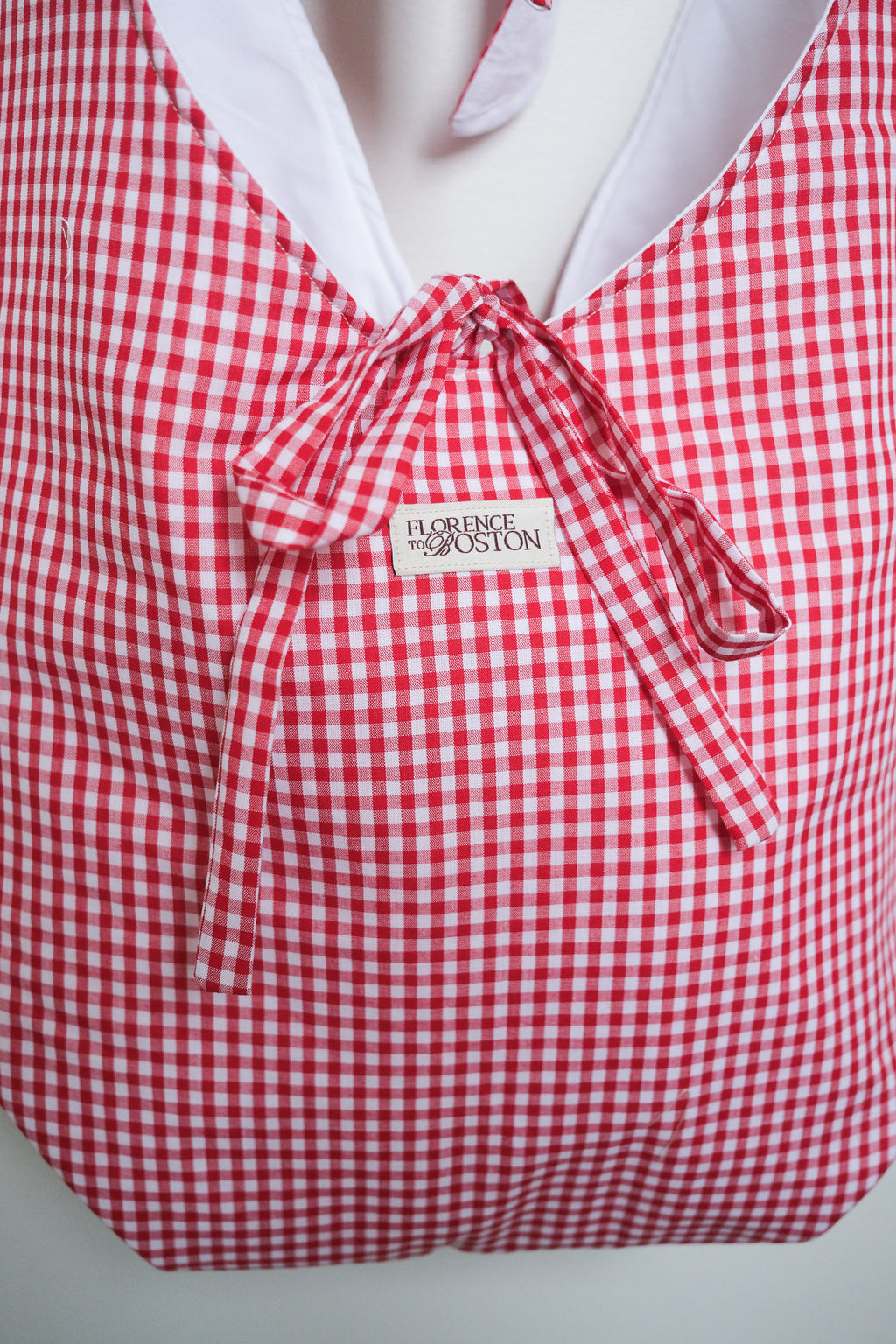 Red Gingham | Bow Shoulder Bag