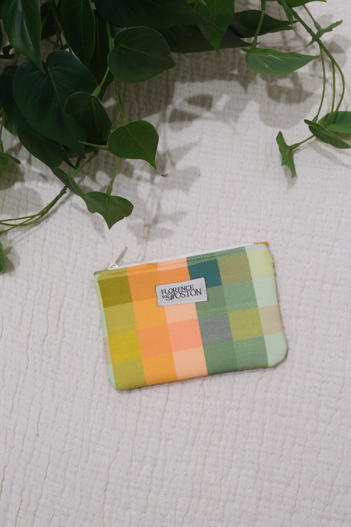 Matcha Color Blocks | Petite Zip Pouch