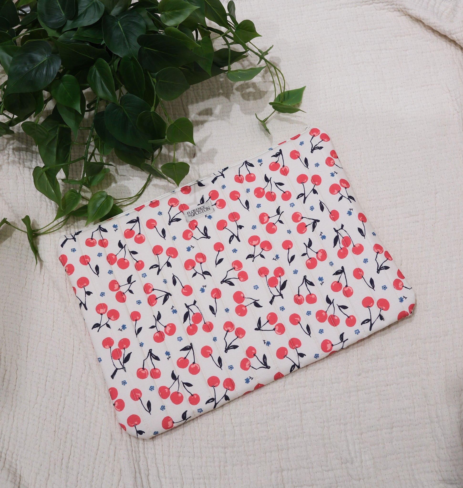 Cherry Cream | Laptop Zip Pouch 15"-16"