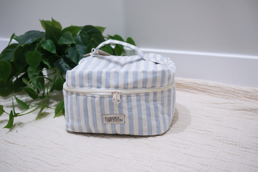 Blue Stripes | Vanity Bag