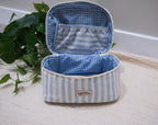 Blue Stripes | Vanity Bag