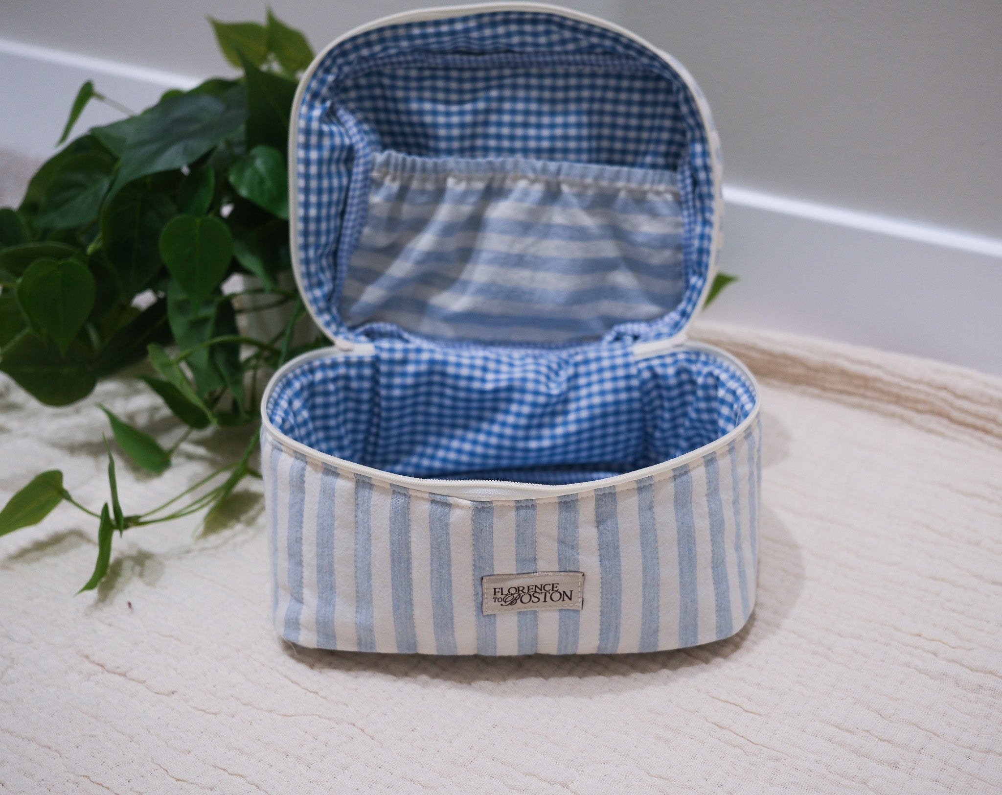 Blue Stripes | Vanity Bag