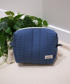 Blueberry | The Everything Quilted Boxy Makeup Bag