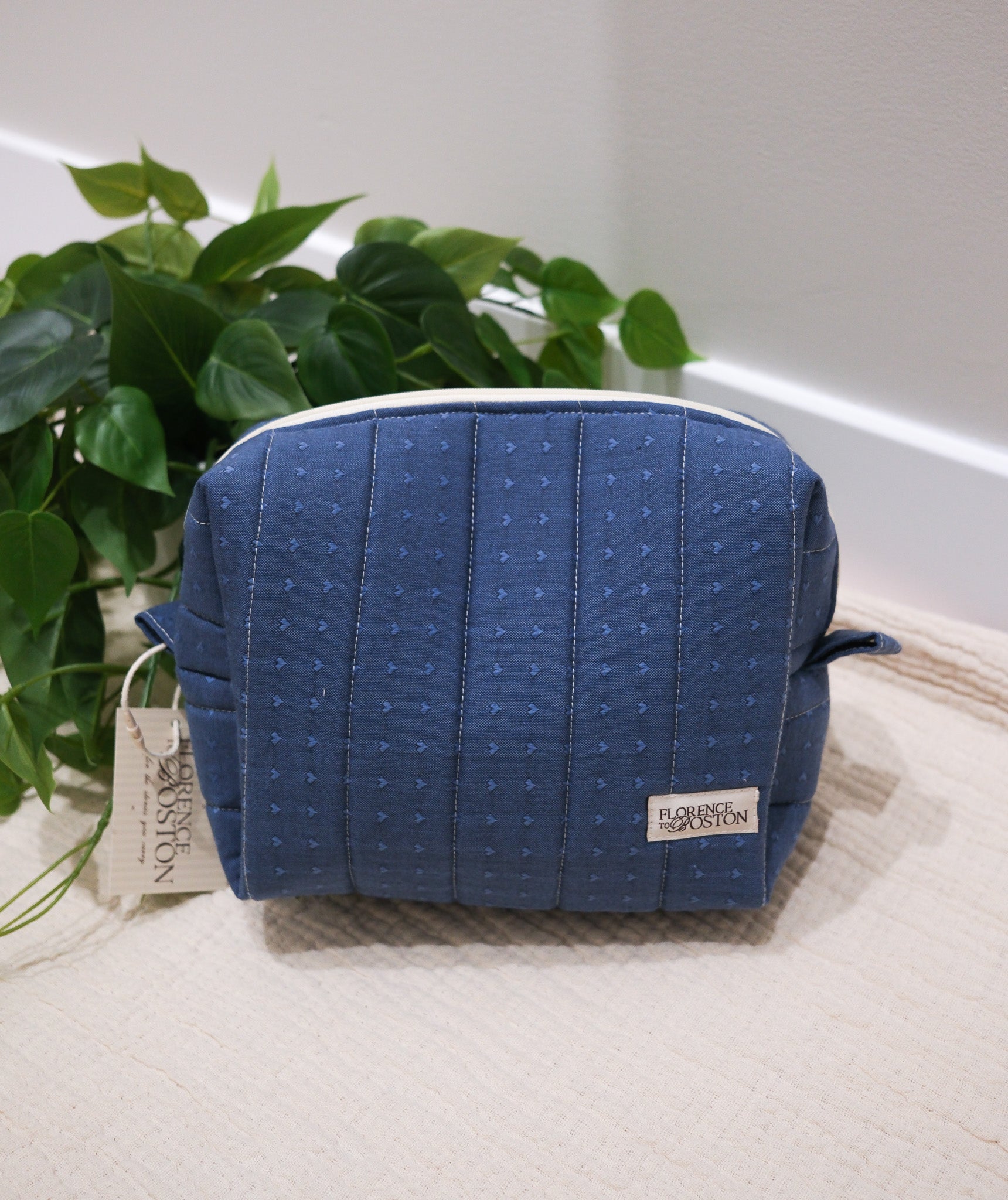 Blueberry | The Everything Quilted Boxy Makeup Bag