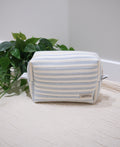 Blue Stripes | The Everything Quilted Boxy Makeup Bag