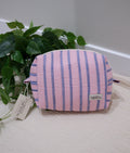 Sugarplum Stripe | The Everything Quilted Boxy Makeup Bag