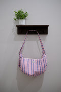 Sugarplum Stripe | Crescent Bag