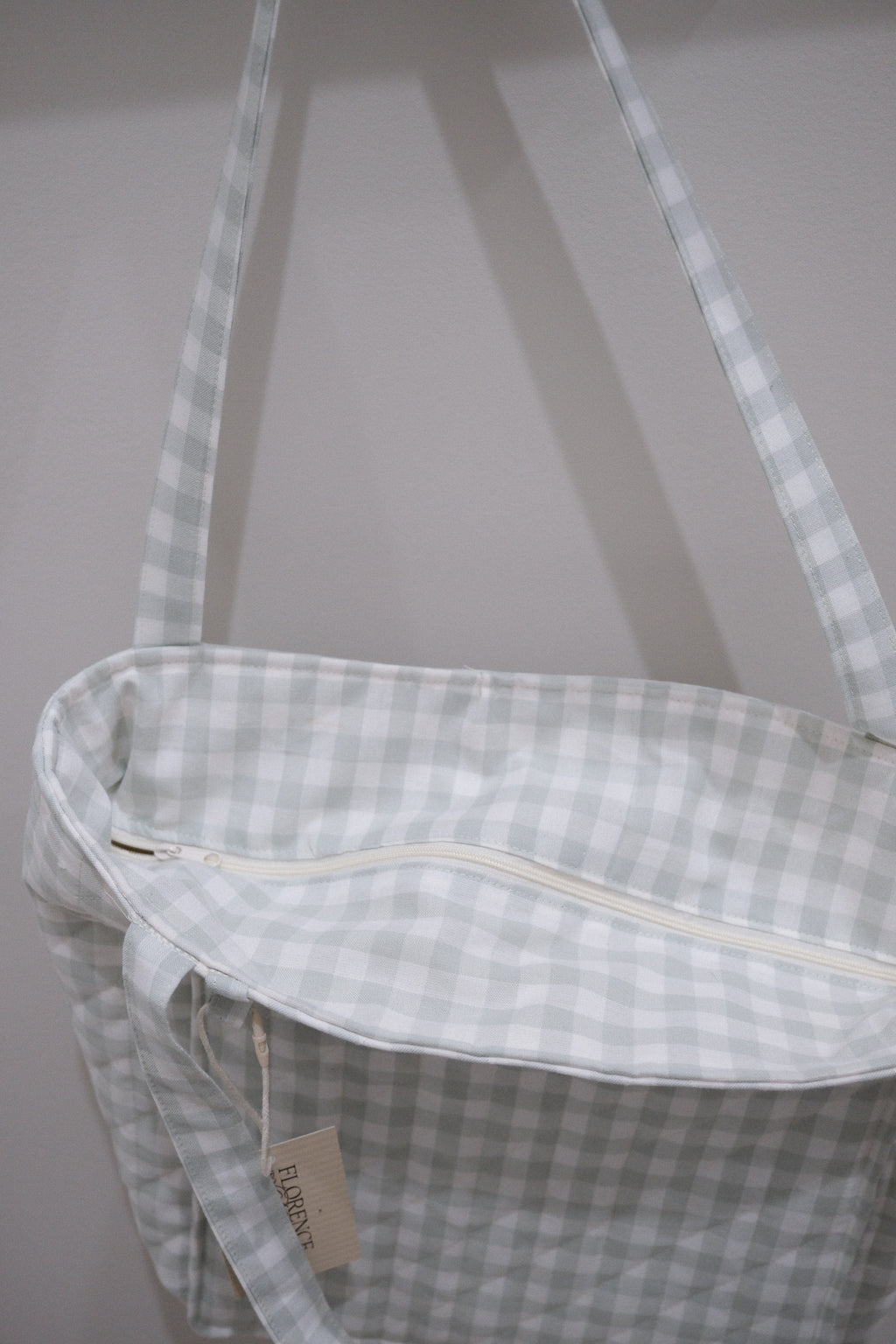 Mist Gingham | Florence Tote