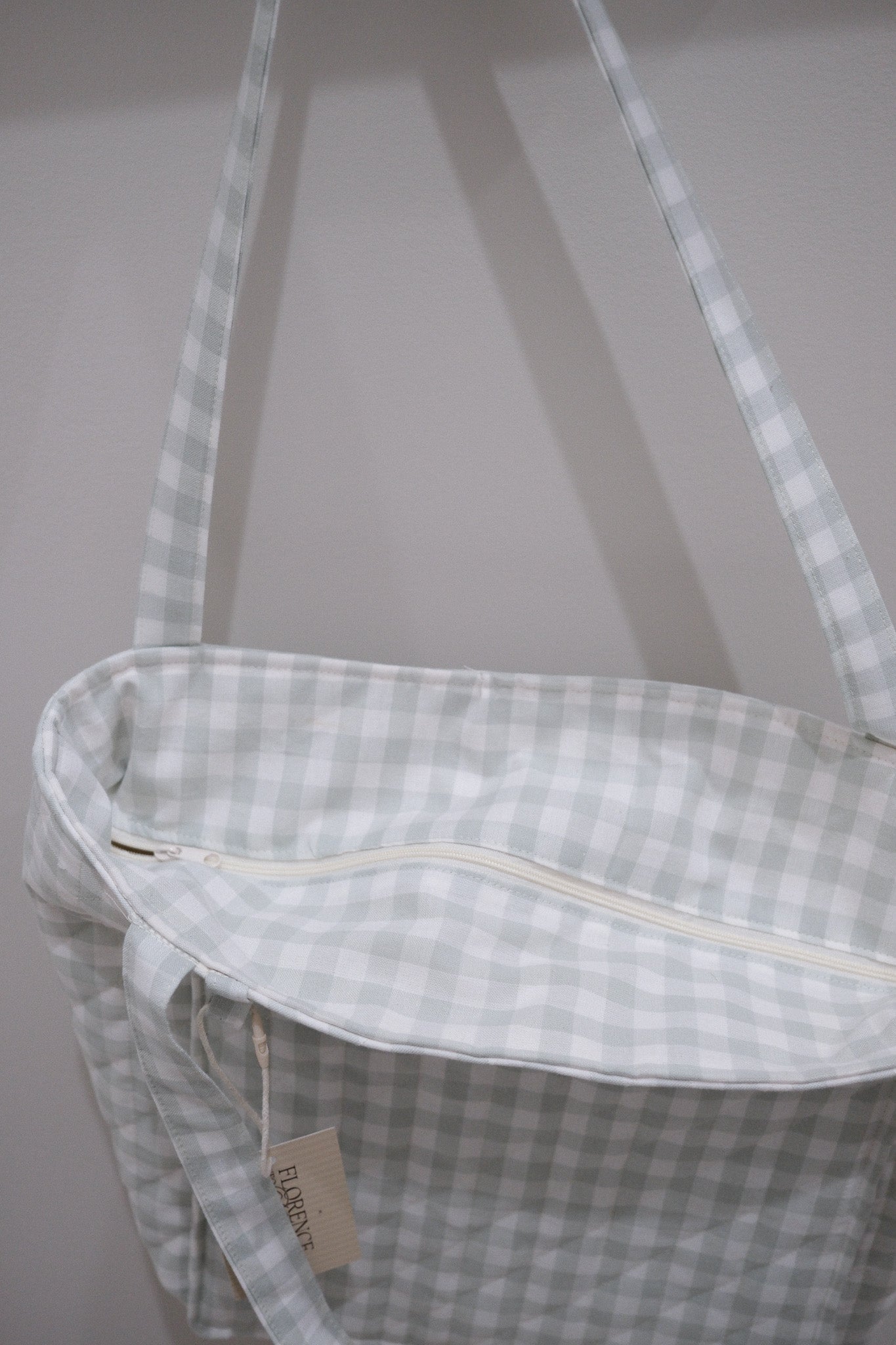 Mist Gingham | Florence Tote