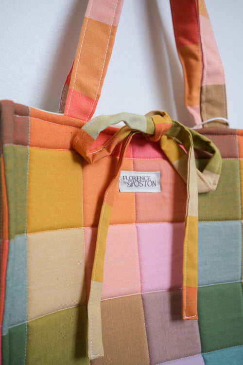 Bloom Checkers | Mini Shopper Tote
