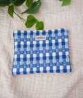 Cobalt Flower Plaid | Quilted Sleeve