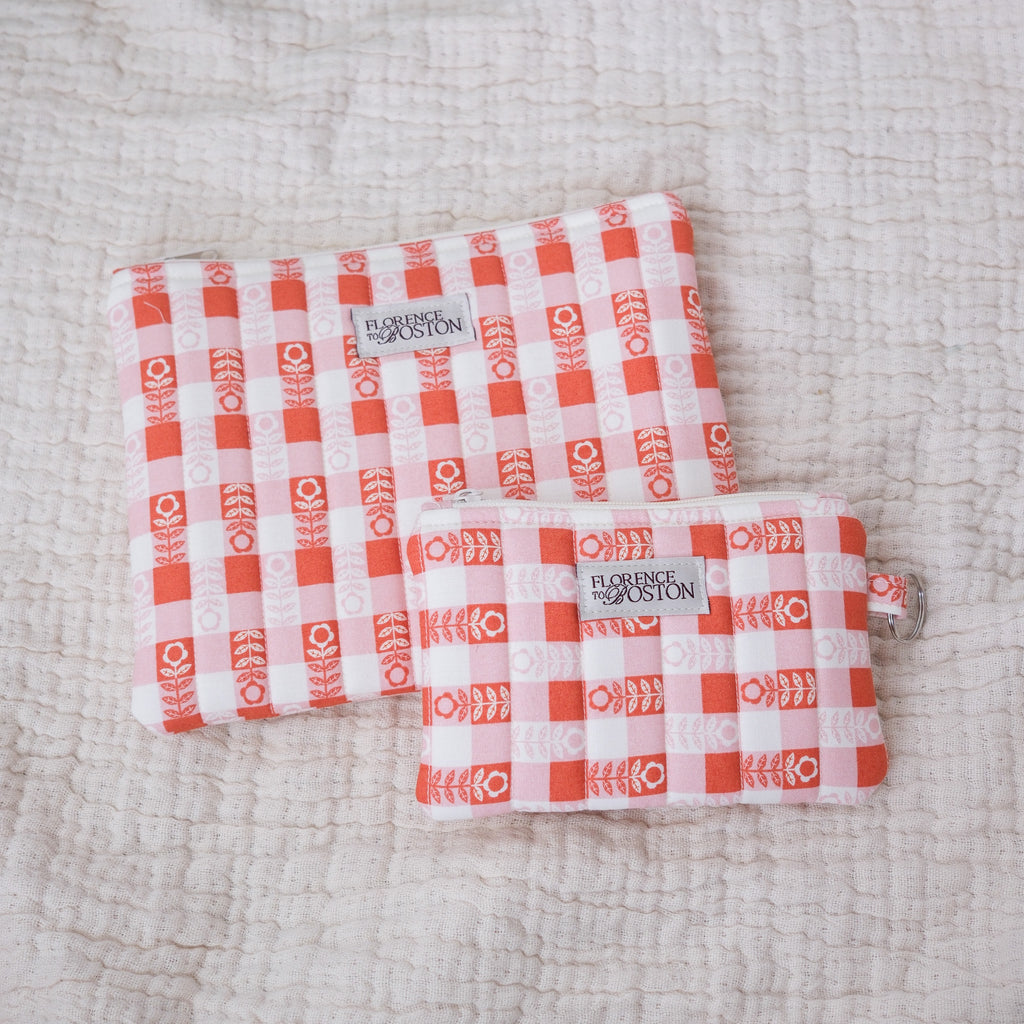 Petal Flower Checks | Quilted Sleeve