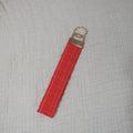 Red Windowpane | Wristlet Keychain