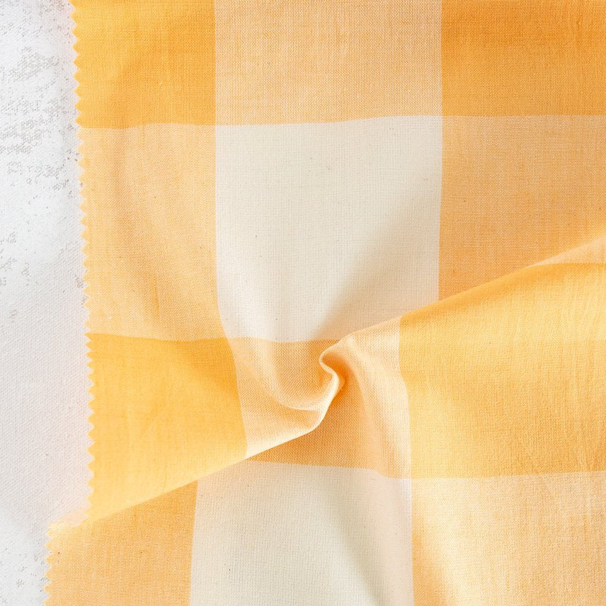 Goldenrod Plaid | Mini Shopper Tote